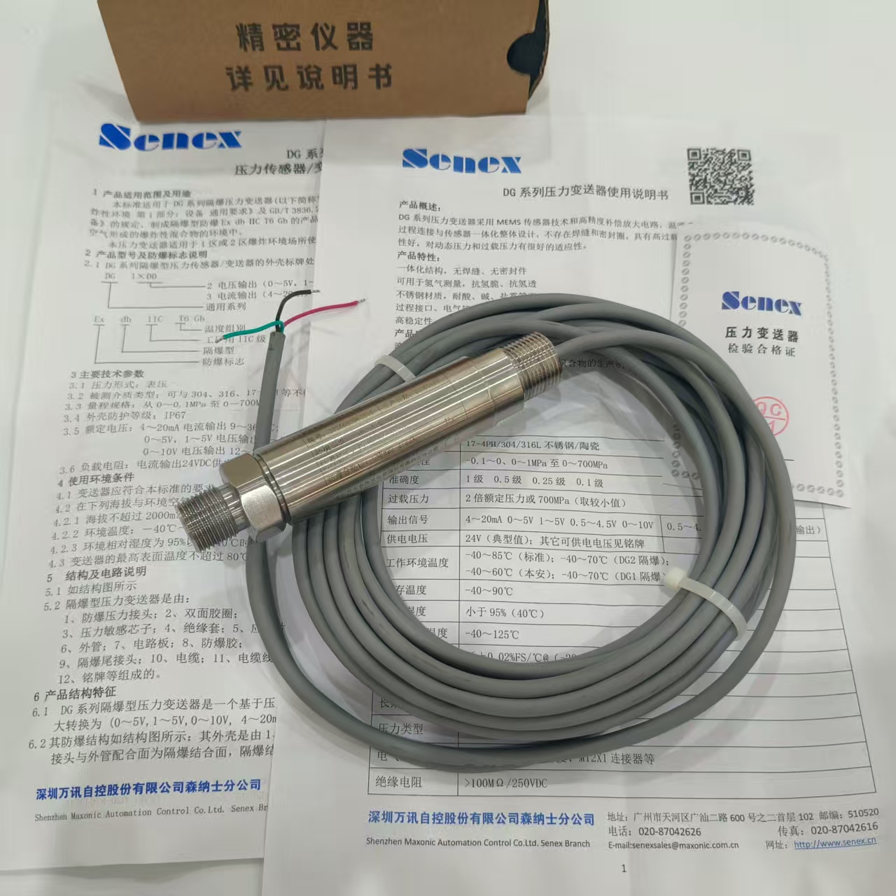 森纳士 DG 系列压力变送器:工业测量的可靠选择